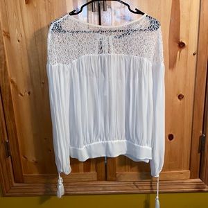 zara woman’s white blouse